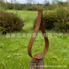 Castiçal de Ferro Enferrujado Transfronteiriço Estaca de Jardim Chama Decorações de Natal para Jardim de Pátio Gramado Decoração de Chama de Metal