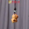 Yiming Xianyuan Talla en Madera Arcoíris Caballo Tallado de Moneda Poni Cadena para Teléfono Móvil Colgante Caballo Tang del Zodiaco Colgante para Bolso