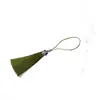 8cm borla de cloisonné borla tapa de aleación borla seda de poliéster marcador colgante accesorios de joyería precio grande excelente