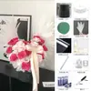 Papel de regalo con forma de mariposa de cristal y sombra de flores, impermeable, transparente, con alas de mariposa rojas y celofán, para floristería.