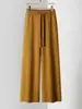 Pantalones Largos de Punto Anchos para Mujer, de Cintura Alta, Caídos, Largos hasta el Suelo, Holgados, Casual, Pierna Recta, Novedad Otoño e Invierno 2026, Transfronterizo