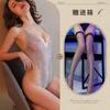 Night Tingxiang - Conjunto de ropa interior sexy para mujer, mono de encaje con perspectiva de malla y falda tentadora, 8169