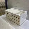 Caja de Almacenamiento de Joyería de Múltiples Capas Tipo Cajón de Gran Capacidad Anti-Oxidación Aretes Anillo Collar Pulsera Caja de Joyería