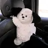 Caja de Pañuelos para Coche de Peluche Perrito Colgante para Coche Bolsa Colgante para Pañuelos de Coche Decoración de Coche de Dibujos Animados