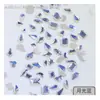 Joias de unha mistas atacado tamanho grande pequeno vidro cor champanhe aurora diamante formato especial acessório de unha diy