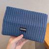 Yang Chaoyue mesmo estilo headband de abas largas lenço de cabeça outono e inverno Coreia do Sul de alta qualidade carta de lã de malha headband headband