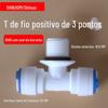 Acessórios para purificador de água 6566 conector rápido com O-ring com anel de silicone rosca positiva de 3 pontos tipo T conector rápido T de 3 pontos