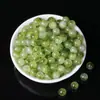 Cuentas sueltas de cristal verde al por mayor para pulseras y accesorios, cuentas redondas, cuentas sueltas de cristal de alta calidad para enhebrar