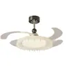 Nueva Luz de Ventilador Invisible Moderna Minimalista para Sala de Estar, Luz de Ventilador de Techo Estilo Nórdico para Comedor, Luz de Ventilador Silenciosa para Dormitorio con Protección Ocular
