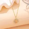 Collar Cruzado Transfronterizo Colgante para Mujer Cadena de Clavícula Completa Diamante Diseño de Nicho Cadena para el Cuello Acero de Titanio Accesorios de Joyería Cadena para Suéter