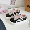 Zapatos Casuales de Lona Coreanos para Mujer 2026 Nuevos Zapatos Blancos de Suela Gruesa Estilo Coreano Versátiles Estudiante Nicho Pan 88-8310