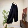 Zhi LiNovos Calças de Jacquard Embossado Estilo Chinês Perna Reta 2026 Primavera Novo Cintura Elástica Slim-Fit