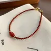 Collar Festivo Elegante de Ágata Natural con Cuentas para Mujer Nuevo Estilo Chino Diseño de Nicho Cadena de Clavícula de Moda Venta al por Mayor