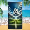 Toalha de Praia Modelo Novo 2026 da Copa do Mundo de Futebol dos Estados Unidos, Canadá e México, Toalha de Banho de Praia de Microfibra, Toalha Estampada de Secagem Rápida