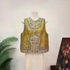 Zhi LiNovo Chinês Luxo Leve Bordado Jacquard Colete Nobre Estilo Nacional 2026 Outono Novo Gola Redonda Sem Mangas Colete Feminino
