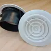 Saída de Ar Fresco Redonda de ABS Ventilação Tipo Pressão Ajustável Placa Redonda Embutida Saída de Ar Fresco Sistema de Ar Fresco Saída de Ar Fresco