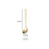 Cuchara de condimento de acero inoxidable 304 cuchara redonda pequeña creativa mango corto mango largo cuchara de café cuchara de sal de cocina cuchara cuchara con mano cuchara de regalo