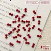 Accesorios para Uñas con Lazo Rojo Ankela, Artículo Popular de Celebridad de Internet, Decoración de Uñas con Lazo Rojo Vino 3D Navideño
