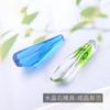 Molde de piedra de cristal DIY, molde de joyería de epoxi de cristal, molde de silicona con superficie de diamante, molde colgante hecho a mano