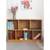 Estantería de Piso de Olmo Combinación Librería Estante de Almacenamiento de Juguetes para Niños Libros Ilustrados Personalizable Sala de Estar Simple Almacenamiento de Madera Maciza