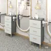 Armário de ferramentas para barbearia suprimentos para salão de beleza carrinho pequeno salão de cabeleireiro prateleira de armazenamento multifuncional ferramentas para salão de cabeleireiro