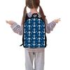 Mochila Escolar Primaria y Secundaria Hook Set de Tres Piezas Mochila Infantil Estampada DIY Correa para el Hombro Lonchera Estuche