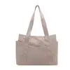 Bolsa de mano transfronteriza para mujer, color liso estilo japonés, gran capacidad, diseño casual y simple, adecuada para mamás, bolso de mano de lona