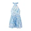 Bestseller Transfronterizo de AliExpress 2026 Primavera Nuevo Vestido de Organza Estampado con Cuello Halter sin Mangas para Mujer