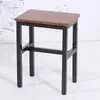 Bancos de Taller, Bancos de Operación de Fábrica, Bancos de Trabajo, Taburetes Cuadrados Pequeños de Acero y Madera, Bancos de Hierro para Comida Rápida, Bancos Metálicos de Entrenamiento