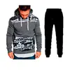 Nuevo otoño comercio exterior moda para hombre Navidad cervatillo con capucha manga larga ajuste entallado traje de suéter