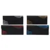 Estojo dobrável triangular para óculos, estojo portátil para óculos de sol de miopia, bolsa de armazenamento tridimensional com padrão cruzado preto, em estoque para entrega direta