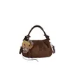 Bolsa plissada de nicho estilo coreano para mulheres, nova bolsa tote retrô outono/inverno 2026, moderna e versátil para o dia a dia, bolsa de ombro, bolsa transversal