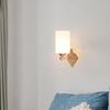 Lámpara LED de noche para dormitorio Dorada moderna minimalista balcón escaleras con control remoto Lámpara de pared nórdica para fondo de sala de estar