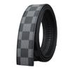 Cinturón para Hombre Nuevo a Cuadros Capa Superior Piel de Vaca Cabeza Plana Cinturón para Hombre Combinación con Todo Decorativo Negocios de Alta Gama Moderno Moderno Pantalones