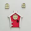 Casa de Bonecas 1:12 Porta de Elfo Casa Mini Porta de Fada Decoração de Natal Decoração de Cena em Miniatura