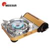 Estufa Portátil de Acero Inoxidable para Exterior a Prueba de Viento Dormitorio Hot Pot Gas Butano Ms-7S Estufa de Picnic