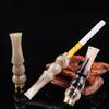Sostenedor de cigarrillos de cuerno natural creativo tipo circulante con filtro lavable, filtro de varilla extensible, filtro portátil, limpiador de cigarrillos