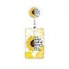Porta-credencial retráctil del fabricante en stock con clip de cereza para insignia, porta-tarjeta de identificación vertical con impresión UV, funda protectora para tarjeta de campus
