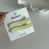 Crema Helado Base Simple Crema Pasador Sin Costuras Niña Todo-partido Flequillo Roto Accesorios para el Cabello con Goteo de Aceite