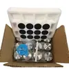 Botella Transparente para Condimentos con Tapa de Madera, Botella para Condimentos de Barbacoa, Botella de Vidrio, Botella Vacía, Botella de Vidrio a Prueba de Fugas para Sal, Frasco para Condimentos, Botella Pequeña, Botella Dispensadora