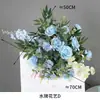 Decoração de Cena de Casamento Floral, Flores Penduradas, Placa de Boas-Vindas em KT para Casamento e Aniversário, Decoração para Pedido de Namoro no Dia do Trabalho, Flores Artificiais para Arranjo de Chão