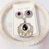 Set de Collar y Pendientes de Acero de Titanio de Alta Calidad, Nuevo Estilo Europeo y Americano, de Venta Caliente Transfronteriza, Joyería de Concha Genuina para Mujer, Precio Especial, Entrega Directa