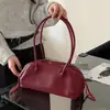 Bolso tipo bowling casual para mujer, nuevo modelo 2026 Boston bag, bolso de hombro para mujer, bolso grande de caparazón de cuero genuino vintage