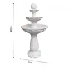 Fonte de água corrente estilo europeu, pátio externo jardim, lago de peixes, elemento aquático, decoração de paisagem, ornamento de casamento, poço dos desejos