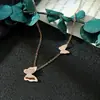 Colar Borboleta Corrente de Clavícula Feminina Celebridade Cyber Ins Estilo Cool Simples Estilo Coreano Doce Colar Acessórios de Joia Senso de Design