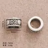 Xizang Aleación de Plata Swastika Cuentas Espaciadoras Cuentas Planas Rosario Bodhi Accesorios DIY Accesorios de Cristal Cuentas de Buda con Cuentas Accesorios para Pulseras
