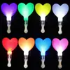 Palo fluorescente de mano, palo de luz electrónico, palo de apoyo, palo modificado, palo fluorescente LED para animar en fiestas y conciertos, palo de luz plateado