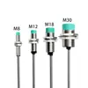Sensor de Proximidad M8M12M18M30 Tres Cables Normalmente Abierto Normalmente Cerrado CC 24V Interruptor de Inducción Metálico