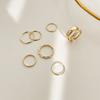 Juego de Anillos de Cuatro Piezas de Mariposa Súper Hada para Mujer Anillo Personalizado para el Dedo Índice Popular Estilo Frío Diseño Nicho