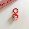 Chaveiro Pingente de Gatinho Cabeça de Maçã 3D Desenho Animado Fofo Gatinha Kt Acessório para Bolsa Presente para Melhor Amigo